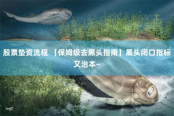 股票垫资流程 【保姆级去黑头指南】黑头闭口指标又治本~