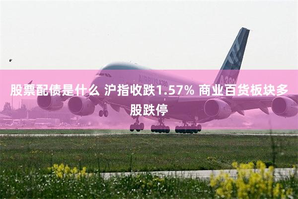 股票配债是什么 沪指收跌1.57% 商业百货板块多股跌停