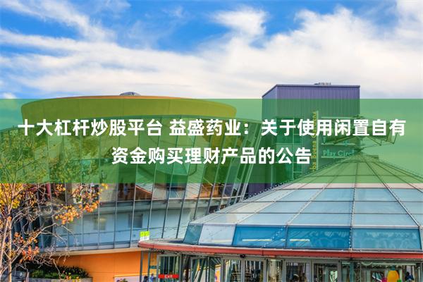 十大杠杆炒股平台 益盛药业：关于使用闲置自有资金购买理财产品的公告